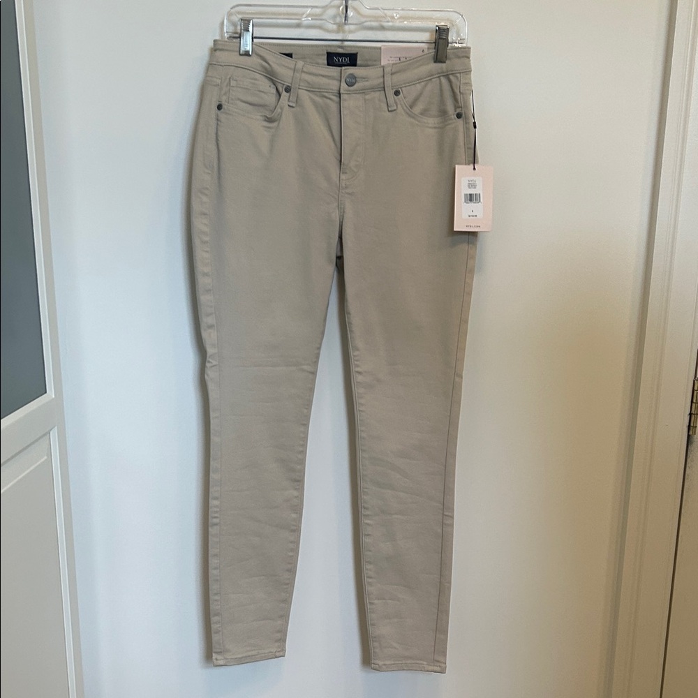 NYDJ Women's Beige Skinny Jeans